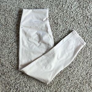 Fabletics leggings size medium shimmery light pink like new condition!